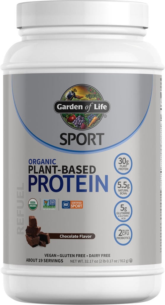 Life Organic Vegan protein Tozu Probiyotiks, BCAAs, NSF sertifikalı, Gluten Free & Sport, Non GMO, Sport Protein Toz, 19 Hizmet,