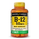 MASON NATURAL Vitamin B12 50 mcg ile, 100-Day Supply, Diyetary Supplement to Support Natural Energy Levels, 100 Tabletler ( 1)