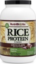 NutriBiotic – Chocolate Rice Protein, 3 Lb (1.36kg) | Low Carb, Vegetarian & Keto-Friendly Raw Protein Powder | Grown & Processed Without Chemicals, GMOs or Gluten | Easy to Digest & Nutrient-Rich