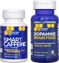 ΦΥΣΙΚΑ ΣΤΑΚΙΑ Smart Caffeine + Dopamine Brain Food Bundle - Υποστηρίζει την ενέργεια, Focus & Mental Drive* - 120 Σύνολο κάψουλες