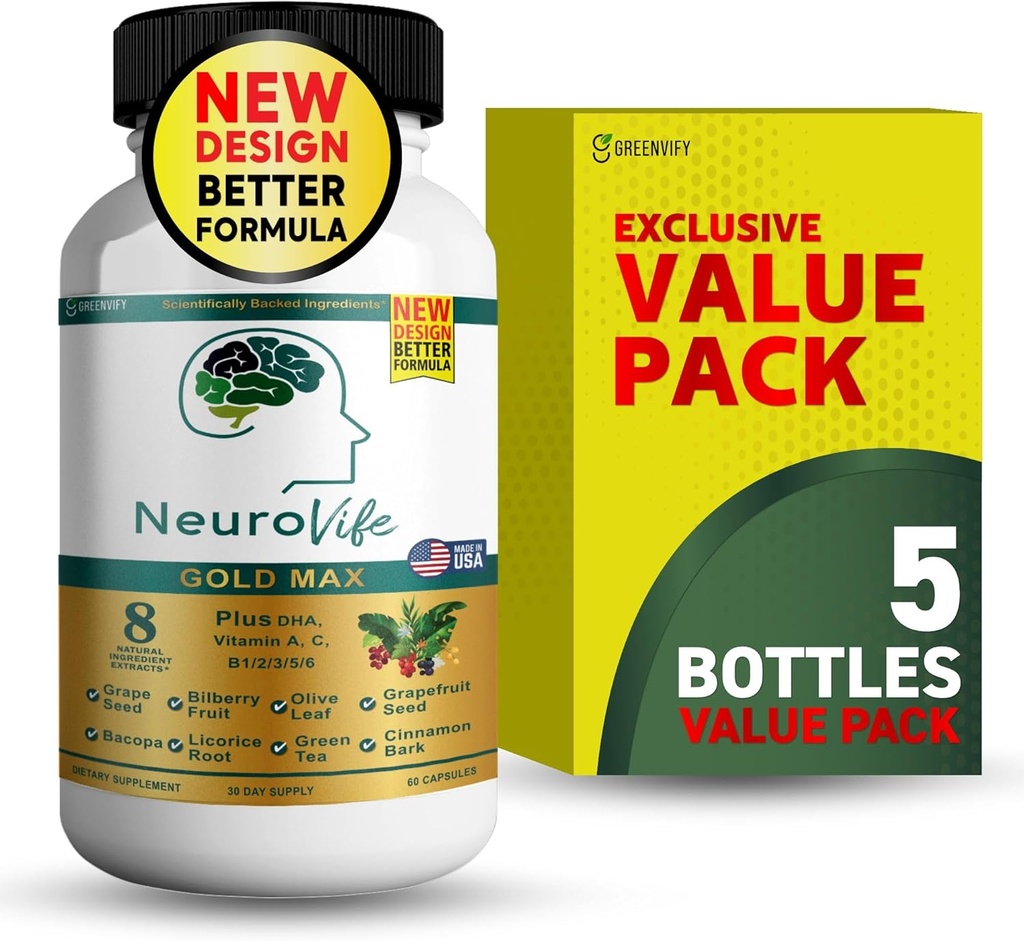 NeuroVife Gold Max Brain Support Supplement 
