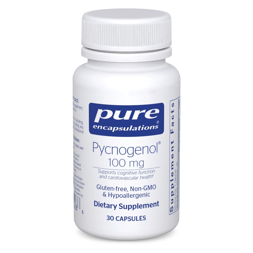 Pure Encapsulations Pycnogenol 100 mg | Makallergenic Supplement to teşvik Vascular Health ve Antioksi Support | 30 Capsules