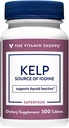 The Shoppe Kelp (From Atlantic Kelp & P properties Iodine), Iodine Kaynağı, Tiroid Desteği, Destekler Enerji & Stamina (300 Tablet)