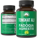 Tongkat Ali + Fadogia Agrestis 2in-1 T Supplement for Men. Ultra High Strength Tongkat-Ali Longjack Extract + Fadogia Agrestis Extract. Vegan Capsules. Doğal Enerjiyi Destekleyin. USA Tested Pills