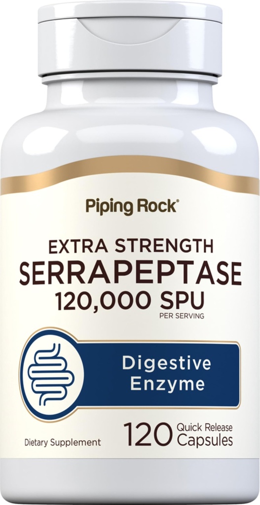 Piping Rock Serrapeptase 120000 SPU 