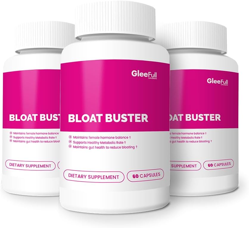 GleeFull Supplements Bloat Buster - Kadınlar için Bloating Relief - Sağlıklı Digestion - Digestive Enzymes Supplement (3 Pack)