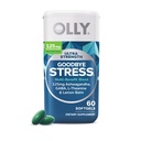 OLLY Ultra Strength Αντίο Softgels στρες, GABA, Ashwagandha, L-Θεανίνη και λεμονιού Balm, συμπλήρωμα ανακούφισης στρες - 60 κόμης