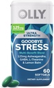 OLLY Ultra Strength Local Stress Softgels, GABA, Ashwagandha, L-Theanine ve Lemon Balm, Stres Yardım Tamamı - 60 Kont