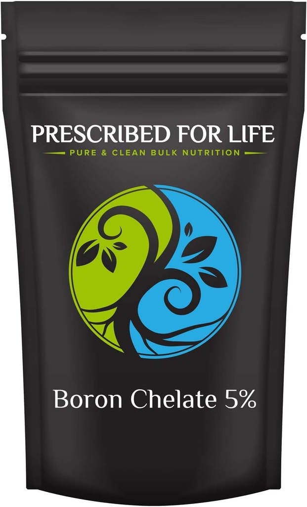 Life Boron Chelate% 5 Toz, Natural Boron Supplement for Men and Women, Gluten Free, Vegan, Non GMO (1kg)