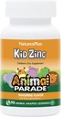 NaturesPlus Animal Parade KidZinc, Tangerine Flavor - 90 Animal-Shaped Lozenges, 3 Paket - Organik olarak Chelated çinko - Vegan, Gluten Free - 270 Toplam Hizmetler