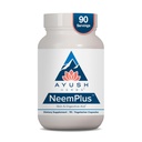Ayush Herbs Neem Plus - Digestive Health for Women & Men, συμπλήρωμα υποστήριξης για το στομάχι και το δέρμα υγεία, ανοσοποιητική υποστήριξη - 90 κάψουλες χορτοφάγων (1 κόμης)