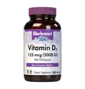 Bluebonnet Beslenme Vitamin D3 5000 İ Softgels, Kas ve Skeletal Büyümede Yardımcılar, Balık Yağından Cholecalciferol, Gluten Ücretsiz, Soy Free, Sarı, 250 Softgels
