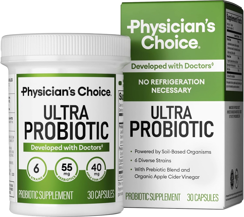 Ultra Probiyotik - 60B SBO Probiyotik - 6 Strains - Soil bazlı - Gelişmiş Probiyotik Kullanıcılar - Kadın ve Erkekler için Probiyotikler - Digestive Health - Supports Occasional Constipation, Gas & Bloating