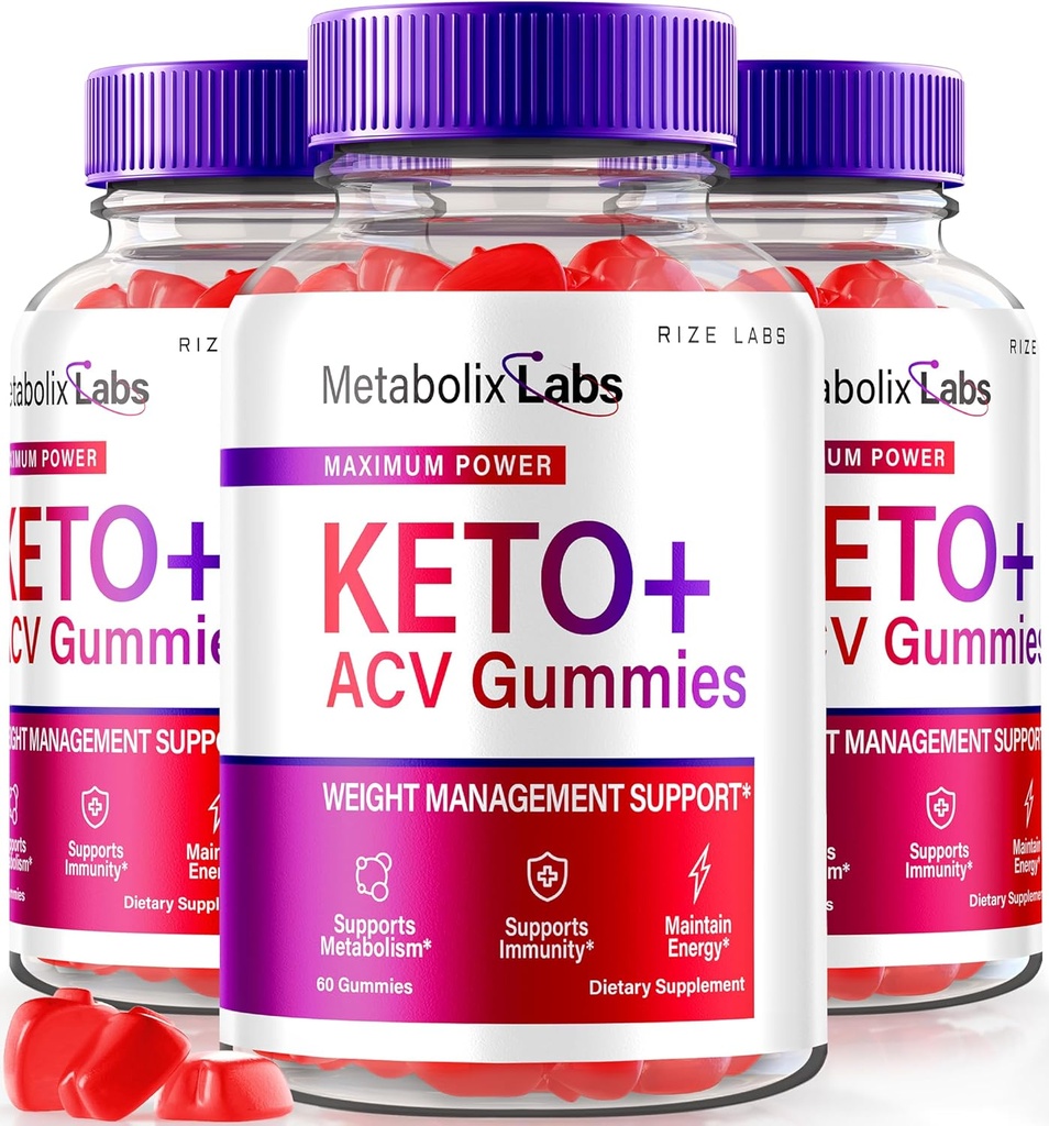 Laboratuvarları - Metabolix Laboratuvarları DW Plus ACV Gummies - Kilo Yönetimi Desteği Apple Cider Vinegar Supplement (180 Gummies)