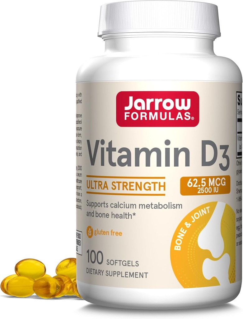 Jarrow Formulas MagMind Brain Health Κάψουλες και βιταμίνη D3 Softgels - Συμπλήρωμα εγκεφάλου για την υποστήριξη μνήμης και την υγεία των οστών - 90 κόμης και 100 κόμης