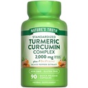 Nature's Truth Turmeric Curcumin Capsules | 2000 mg | 90 Count |% 95 Standardized Curcuminoids and Bioperine | Non-GMO and Gluten Free Supplement Supplementcumin Capsules | 2000 mg | 90 Count | with 95 Standardized Curcuminoids and Bioperine | Non-GMO and Gluten Free Supplement