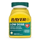 Bayer aspirin Low Dose 81 mg, Kapic Kaplamalar, Doktor Önerilen, Cardiovascular Hastalığının Orta Önlenmesi, 300 Güvenlik Tabletleri Tabletleri