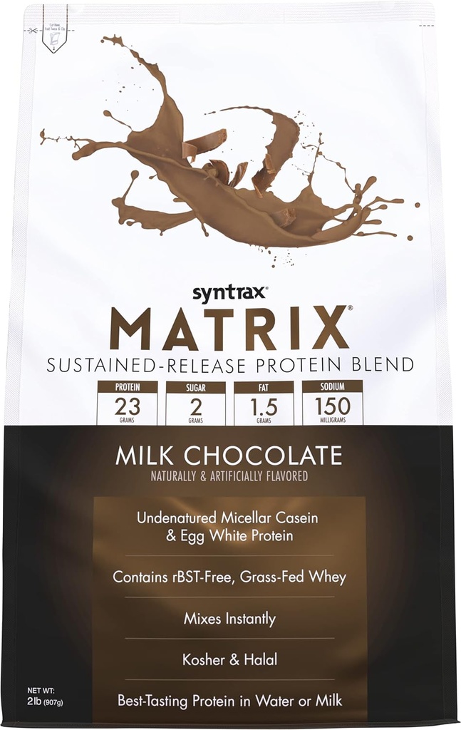 Syntrax Beslenme Matrix - Sustained-Release proteini, Milk Chocolate 2 lbs.