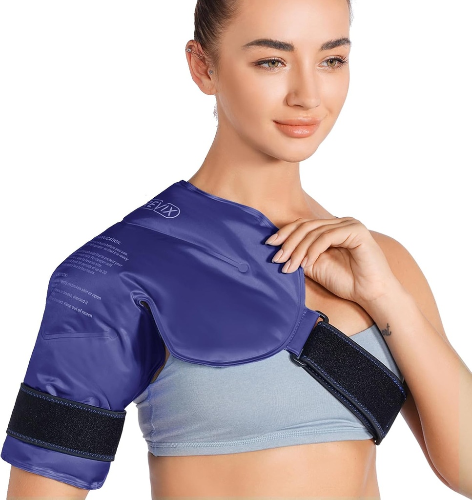 REVIX Omuzlu Buz Paketi Rotator Cuff Cold Therapy, Injuries Reusable Gel için Injuries Reusable Gel, Omuzlar Ağrısı Yardımı, Bursitis ve Swelling, Cold Compress Omuzları Buz Bitirme