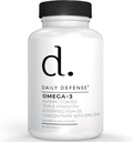 Ωμέγα 3 Fish Oil 1000mg συμπλήρωμα - Ωμέγα 3 DHA EPA συμπλήρωμα για άνδρες & γυναίκες για το δέρμα, νύχια, γνωστική, & καρδιά Υποστήριξη - 60 Enteric Coated Fish Oil Softgels, Made in The USA