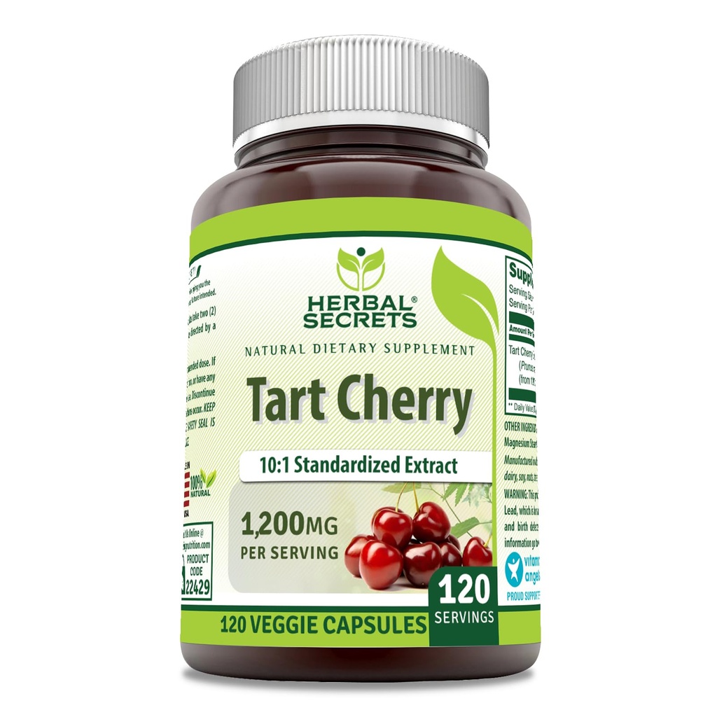 Βότανα Μυστικά Tart Cherry 10:1 Standardized Extract Supplement 