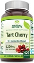 Herbal Sırları Tart Cherry 10:1 Standardized Extract Supplement | 1200 Mg Per | 120 Veggie Capsules | Non-GMO | Gluten Free | Made in USA (1 Pack | 120)