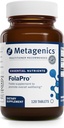 Metagenics FolaPro - L-5-MTHF Folate 1,330 mcg DFE - Destekler Metilasyon, Homocysteine Metabolism & Hücre Sağlığı - Non-GMO, Gluten-Free, Vegetarian - 120 Tabletler