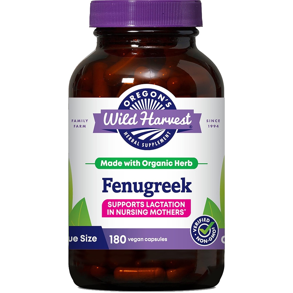 Βιολογικές κάψουλες εκτός ΓΤΟ Fenugreek του Όρεγκον, Ζυμαρικά για την Βέλτιστη παραγωγή γάλακτος στήθους-180