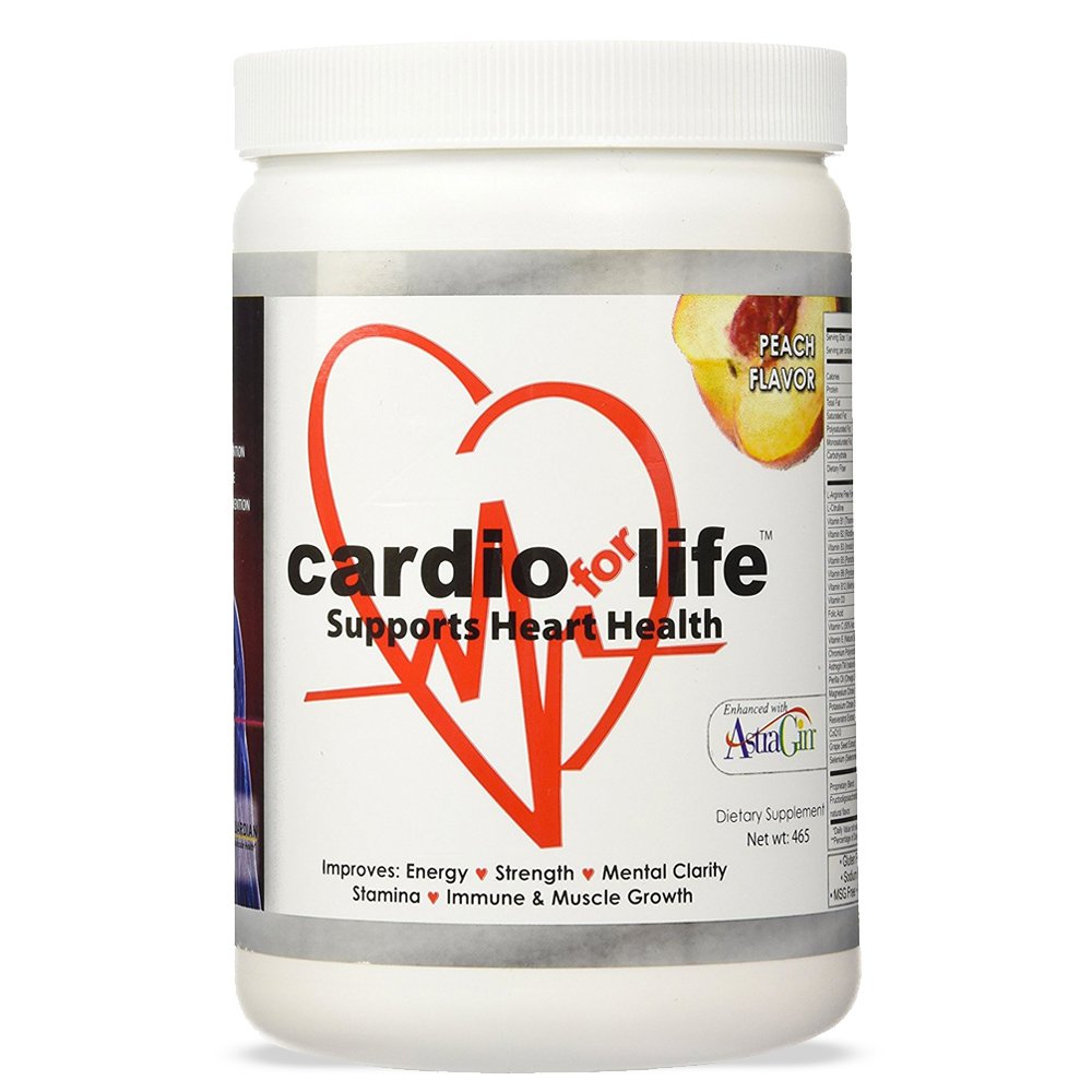 Life L-Arginine Toz 16oz için kartio - Natural Nitrik Oksit Supplement Cardiovascular Enerji - Peach