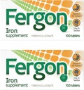 Fergon High Potency Iron Highly ► & Easy Digested, 27 mg Iron, 100 Tablet