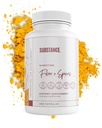 SUBSTANCE. - Nature's Fiber & Spices for Digestive Wellness - Supports Colon Cleanse - Psyllium Husk, Flax Tohum & Ginger - Diyetsel Fiber Supplement - Vegan-Friendly - 240 Capsule