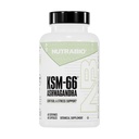 NutraBio Ashwagandha KSM-66 | Ashwagandha Herbal Supplement for Stress, Mood, & Performance | 600 MG of Klinikly Studied KSM66 60 Capsules