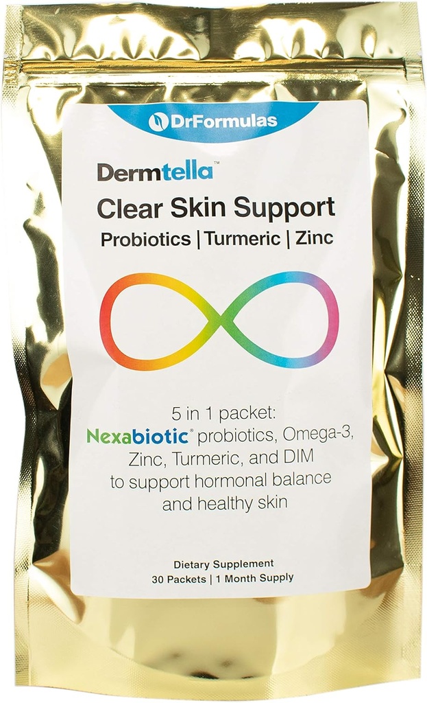 DrFormulas Dermtella Clear Skin Support packs 