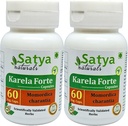Bitter Melon Forte Capsule 500 mg. 60 Veg. Capsule | Karela (Momordica Charantia) Erkekler ve kadınlar için Kapsüller | Ayurvedic Herbal Supplement/R capturedes | 10:1 Forte (2 Şişeler 60 Capsules)