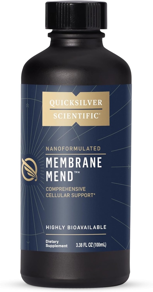 Quicksilver Bilimsel Membran Mend - Beyin, Hücre ve Sağlıklı Ağlama Phosphatidyl Choline (PC), Vitamin E Tocotrienols, Ahiflower Oil & Astaxanthin Supplements (3.38oz / 100 ml)