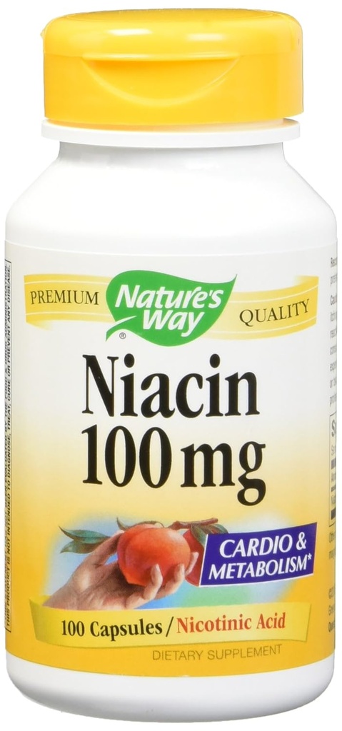 Niacin 100 mg 100 Capsules (Pack of 2)
