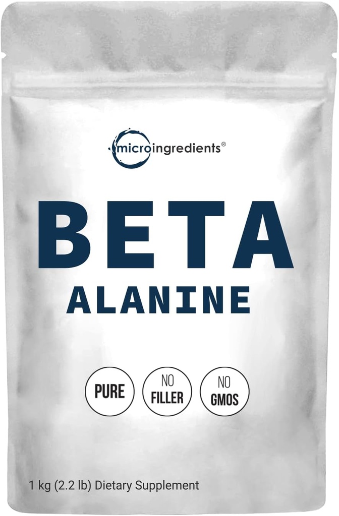 Beta Alanine Toz, Pure Beta Alanine Supplement, 2.2 Pounds (500 Days Supply), Filler Free, Amino Energy Pre Workout, Unflavored, Non-GMO ve Vegan Dostu Dostu Dostum