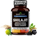 SANDHUHERBALS Shilajit Capsules for Men & Women | Pure Himalaya pla with Ashwagandha | High Potency and Energy Supplement | 2 Ay Supply | for Extra Power and Stamina | Combo with Sea Moss