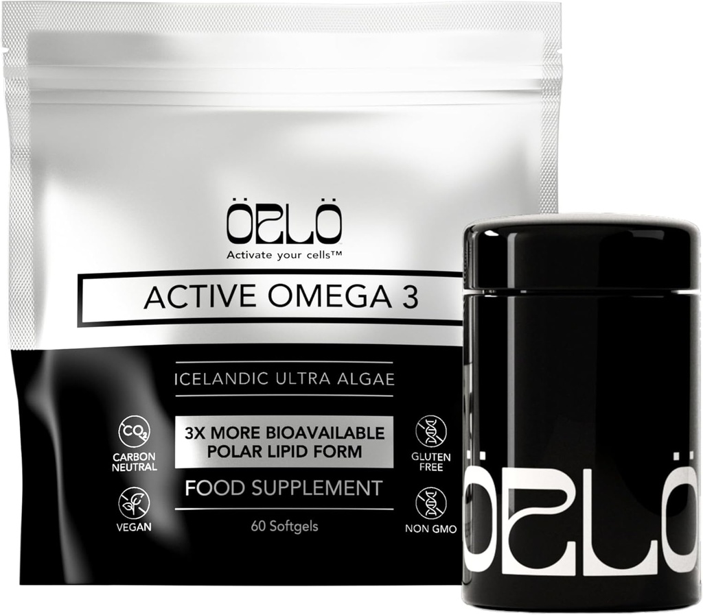 Orlo Omega 3 – Vegan Omega-3 Supplement (EPA & DHA) – Algae Oil (60 Mini Burpless Softgels Kit)'den Ekstra Güçlü Balık Yağı ve Kril Alternatif