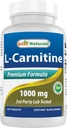 Best Naturals L-Καρνιτίνη Φουμαρικό 1000mg ανά δισκίο - 120 Count - Ενισχύει την Κυτταρική Ενέργεια