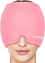 ZNÖCUETÖD Migraine Headache Relief Cap Hat Full Head Buz Paketi Soğutma Gel Buz Beanie Cold Cap Hot/Cold Compress Terapi for Sinus, Stres, Ger, Baş Ağrısı, Kadın, Kadın, Kadın