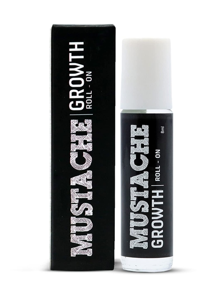 Ayıdo Mustache Büyüme Roll - Almond ve Coconut Oils ile 8 ml | Saç büyümesini teşvik eder | Stimulates Saçları | Kullanımı Kolay