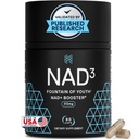 HPN NAD3 Klinik NAD+ Branson, Hücre Sağlığı ve Doğal Enerji - Sağlıklı Ağlama, Metabolik Destek, NRF2 & Longevity, Nicotinamid Riboside & NMN Alternative, 60ct, 30-Day Supply