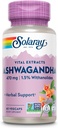 SOLARAY Vital Extracts Ashwagandha 470mg - Güçlü Adaptogen - Ashwagandha Supplements w/ 7mg Withanolides, Wellness Support, Vegan, Non-GMO, Lab TY, 60-Day Garanti, 60 Hizmet, 60 VegCaps, 60 VegCaps