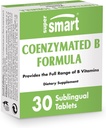 Supersmart - Coenzymated B Formula - Tüm B Grup Vitaminleri - Beş Zaman Daha Aktif | GMO & Gluten Ücretsiz - 30 Tabletler