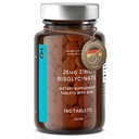 CLAV® çinko Bisglycinate 25mg - 180 Tablet (6 Ay Supply) - Doğal Chelated çinko Supplement - Vegan PVC Immune & Skin Support