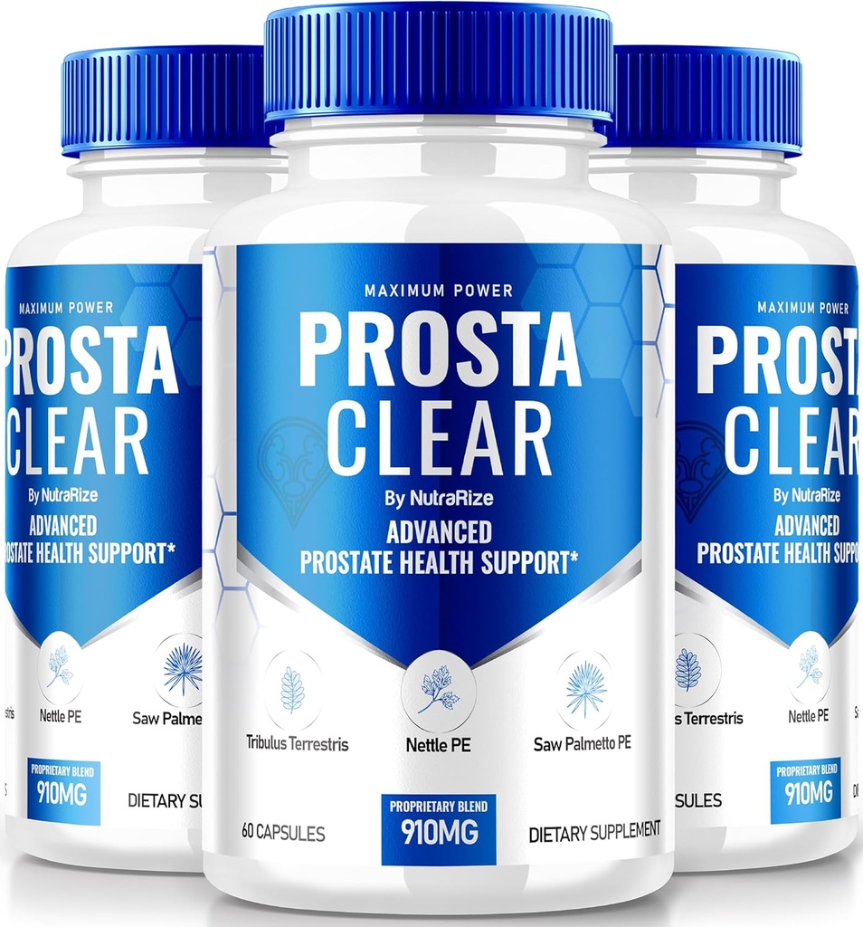 NutraRize (3 Pack) Prosta Clear - Premium Supplement to Support Prostate Heath, All Natural Capsules to Regain Control & for General Health, ProstaClear Pills Yorumlar (180 Capsules)
