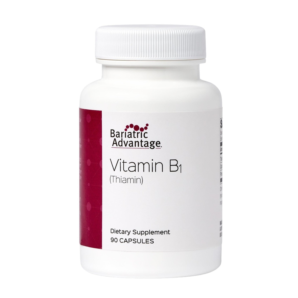 Bariatrik Avantaj Vitamin B1 Thiamin - 100 mg Thiamin Mononitrate - Easy Digest - Bariatrik Hastalar için Tasarlanmış - 90