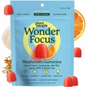 Plant People WonderFocus Mushroom Gummies with Lion’s Mane & Cordyceps - Nootropic Brain Supplement Ενισχύει τη μνήμη, την εστίαση, την ενέργεια και τη διάθεση σε ενήλικες 