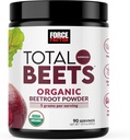 Force Factor Total Beets Organic Beetroot Toz Superfood Günlük Beslenme, USDA Organik, Vegan, Gluten-Free, and Non-GMO Beet Supplement, Unflavored, 90 Hizmetler